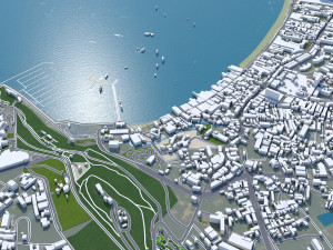 Pattaya city thailand 60km Model 3D