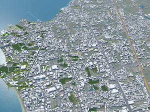 Pattaya city thailand 60km Model 3D