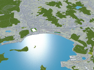 Pattaya city thailand 60km Model 3D