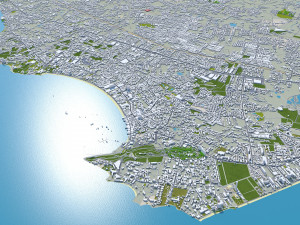 Pattaya city thailand 60km Model 3D