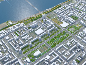 Perm city russia 100km Modelo 3D