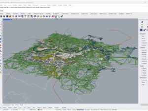 Perm city russia 100km 3D Model