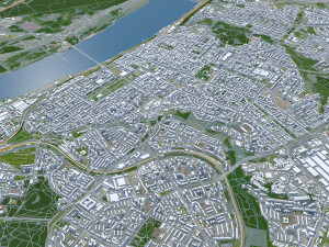 Perm city russia 100km Modelo 3D