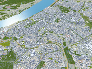 Perm city russia 100km Modelo 3D