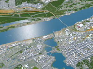Perm city russia 100km Modelo 3D