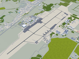 Perm city russia 100km Modelo 3D