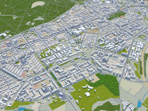Perm city russia 100km Modelo 3D