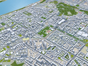 Perm city russia 100km Modelo 3D