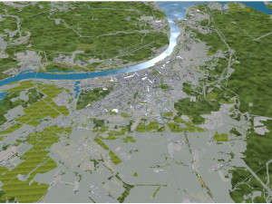 Perm city russia 100km Modelo 3D