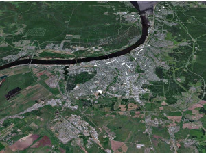 Perm city russia 100km 3D Model