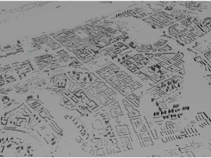Perm city russia 100km 3D Model
