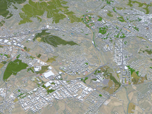 Perugia city italy 30km 3D Модель