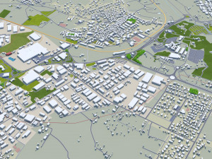 Perugia city italy 30km 3D Модель