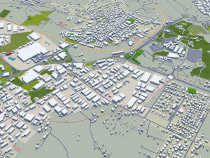 Perugia city italy 30km 3D Model