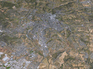 Perugia city italy 30km 3D Model