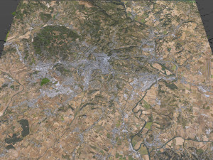 Perugia city italy 30km 3D Модель