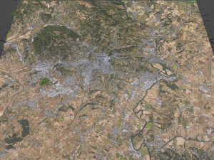 Perugia city italy 30km 3D Model