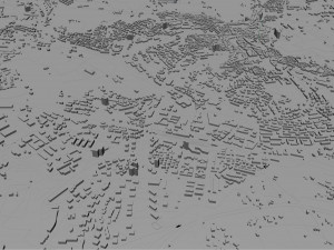 Perugia city italy 30km 3D Модель