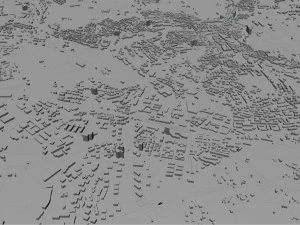 Perugia city italy 30km 3D Model
