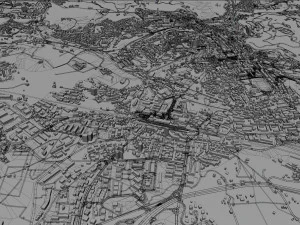 Perugia city italy 30km 3D Model