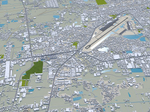 Phnom penh city cambodia 50km 3D Model