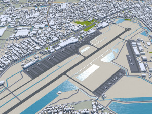 Phnom penh city cambodia 50km 3D Model