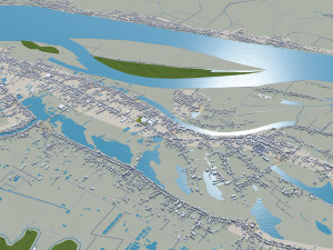 Phnom penh city cambodia 50km 3D Model