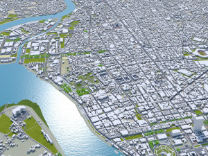 Phnom penh city cambodia 50km 3D Model