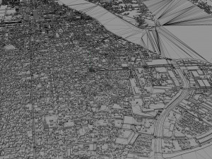 Phnom penh city cambodia 50km 3D Model