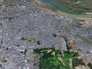 Phnom penh city cambodia 50km 3D Model