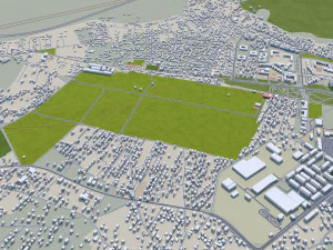 Podgorica city montenegro 30km 3D Model