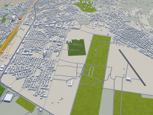 Podgorica city montenegro 30km 3D 模型