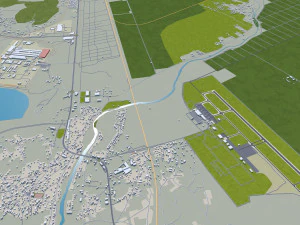 Podgorica city montenegro 30km 3D Model