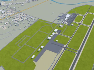 Podgorica city montenegro 30km 3D Model