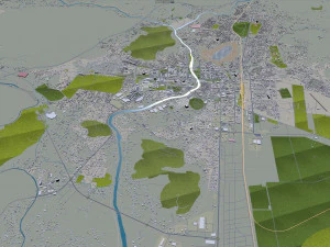 Podgorica city montenegro 30km 3D Model