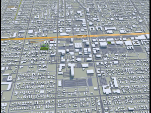 Pomona city california 30km Model 3D
