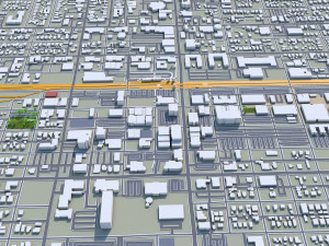 Pomona city california 30km Model 3D