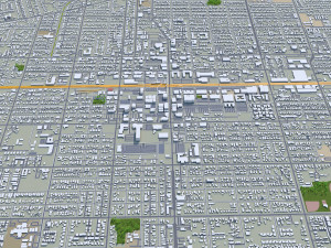 Pomona city california 30km Model 3D