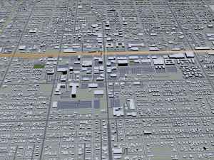 Pomona city california 30km Model 3D