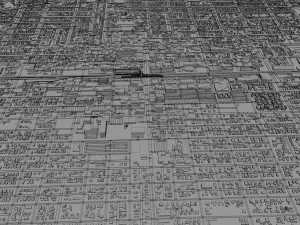 Pomona city california 30km Model 3D