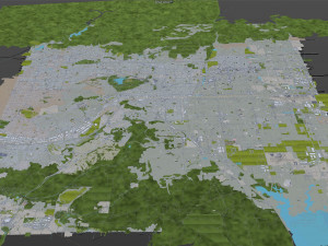 Pomona city california 30km Model 3D