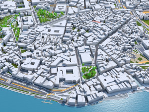 Porto city portugal 40km 3D Модель