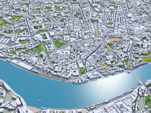 Porto city portugal 40km 3D Модель