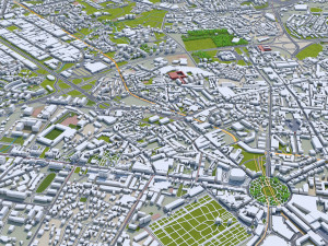 Porto city portugal 40km 3D Модель