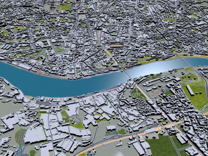 Porto city portugal 40km 3D Модель