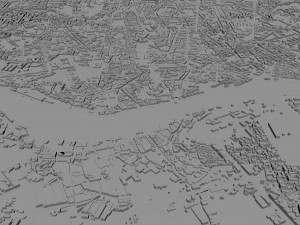 Porto city portugal 40km 3D Модель