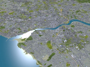 Porto city portugal 40km 3D Модель