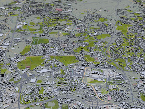 Porto city portugal 40km 3D Модель