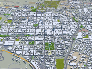Pretoria city south africa 60km Modelo 3D
