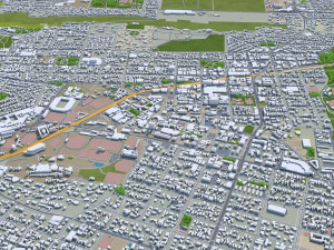 Pretoria city south africa 60km Modelo 3D